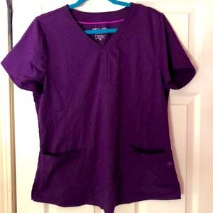 Purple label XL scrub top